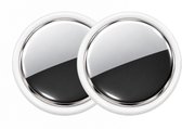 Guardyan® Slimme GPS Tracker Wit- Apple Find My - Koffer Tracker - GPS tracker - Bagage tracker - Sleutelvinder - Keyfinder voor sleutels - Sleutelzoeker - Sleutelhanger geschikt voor AirTag - 2 Stuks