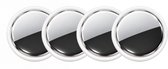 Guardyan® Slimme GPS Tracker Wit- Apple Find My - Koffer Tracker - GPS tracker - Bagage tracker - Sleutelvinder - Keyfinder voor sleutels - Sleutelzoeker - Sleutelhanger geschikt voor AirTag - 4 Stuks