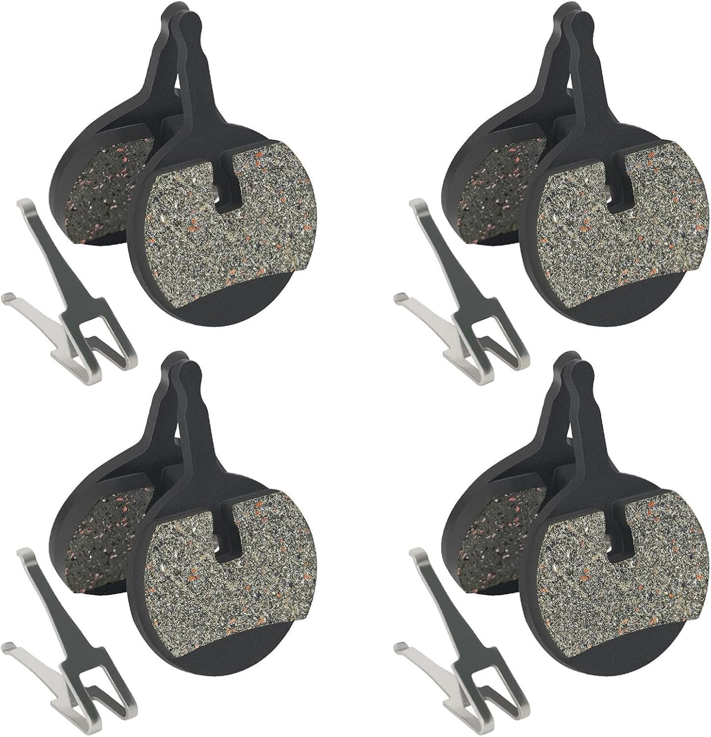 4 paar fietsschijven remblokken, remblokken fiets schijfrem, voor Avid Mechanical BB5, Kingdom, CSC, Promax DC 710/720/913, Decipher, Dualtron Ultra, zwart