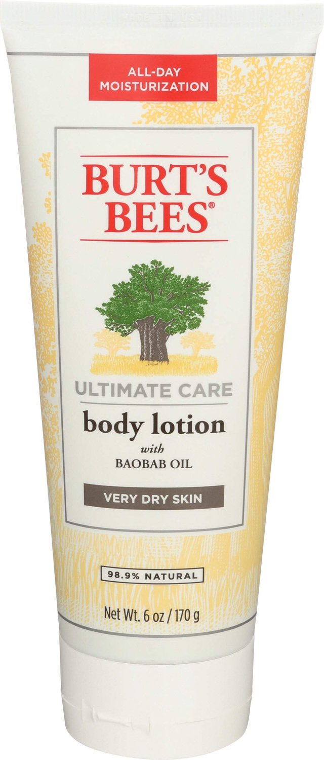 Burt's Bees Ultimate Care Body Lotion met Baobab Olie – Bodylotion voor normale tot zeer droge huid