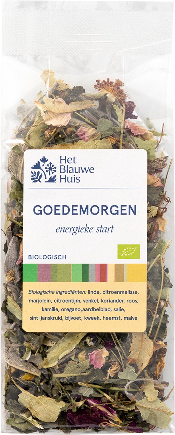 Het Blauwe Huis biologische Thee 'Goedemorgen' (25 gr)