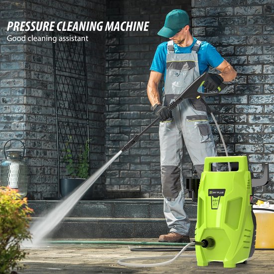 Heidat hogedrukreiniger - 2200 W - 180 Bar - Verstelbare spuitkop - 7 m slang - Schuimfles - Hogedrukspuit - Complete set — afbeelding 2