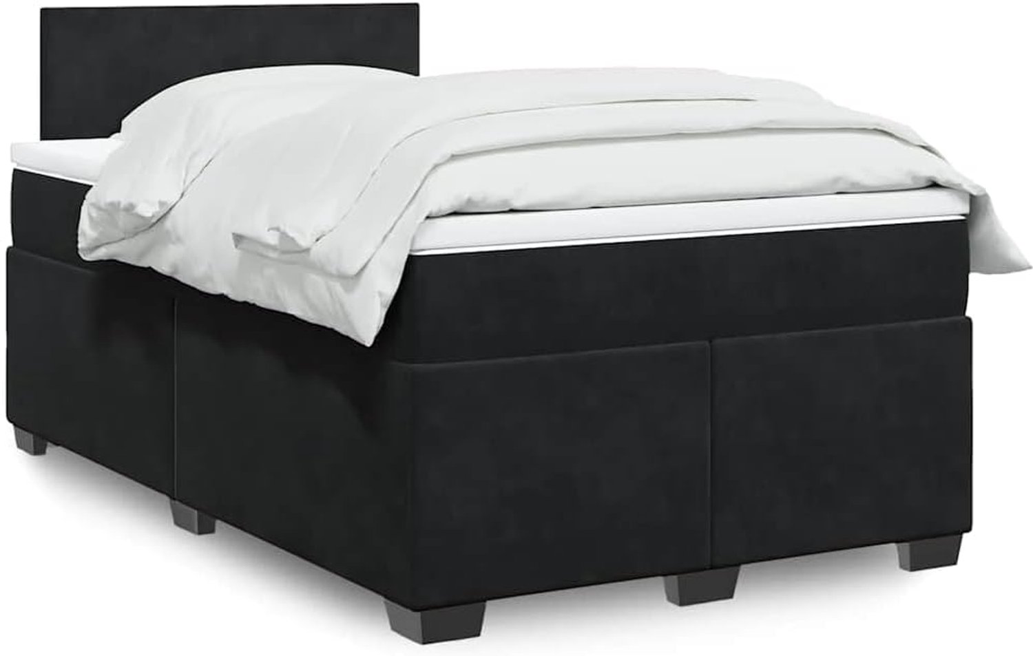 Pocketveringboxspring rustgevende slaap standaard 120x190 cm zwart