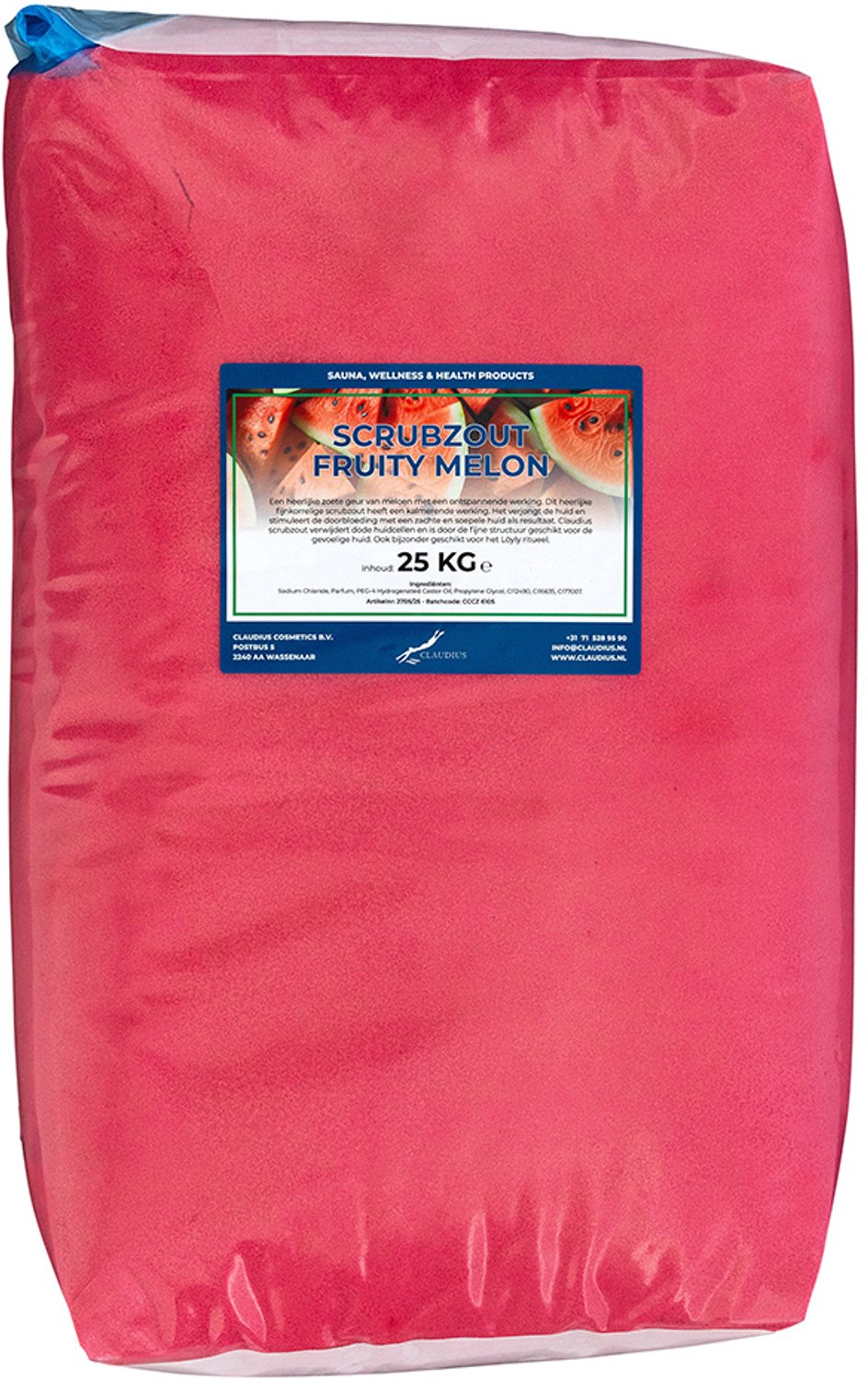 Claudius Scrubzout Fruity Melon 25 KG - Hydraterende Lichaamsscrub - Body Scrub