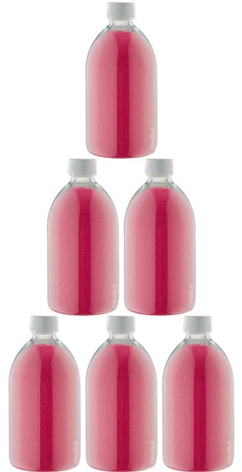 Claudius Scrubzout Fruity Melon 650 gram - Fles met witte dop- set van 6 stuks - Hydraterende Lichaamsscrub - Body Scrub