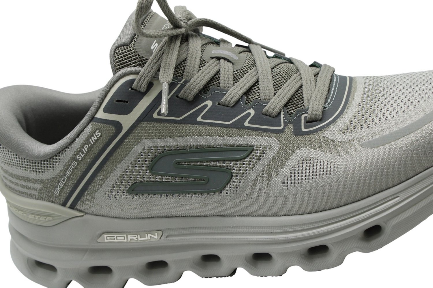Skechers - Schoenen - Olijfgroen - Heren - Maat 41 -