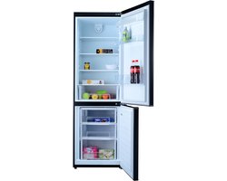 Lincoln Prestige PRCB30DN Koel-Vriescombinatie – 300 Liter – Energieklasse D – Zwart – Vrijstaand – Omkeerbare Deur