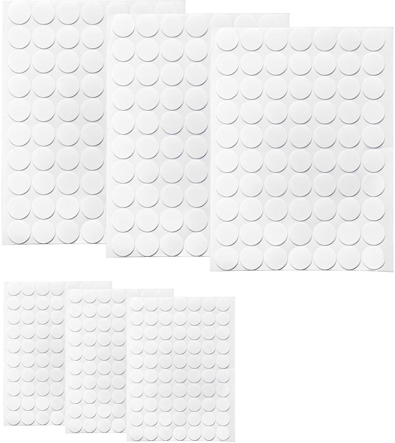 Dubbelzijdige lijmplaatjes 10 mm en 20 mm - 420 stuks - transparant - extra sterk voor knutselprojecten - Homevero