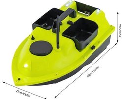 Aasboot Met Afstandsbediening - Geel - GPS - 5200mAh Batterij - ABS - Voor Buiten