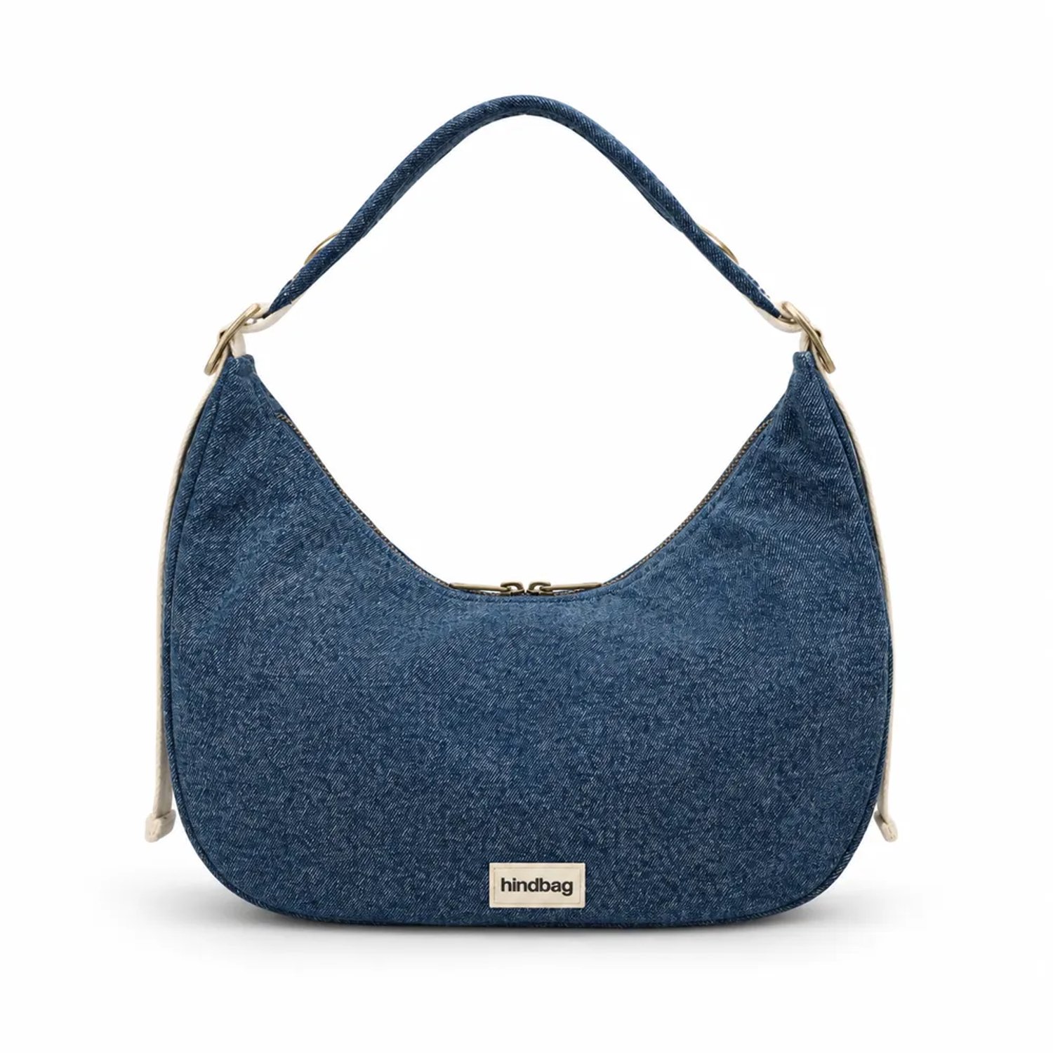 Hindbag schoudertas Bianca denim blauw - biologisch katoen