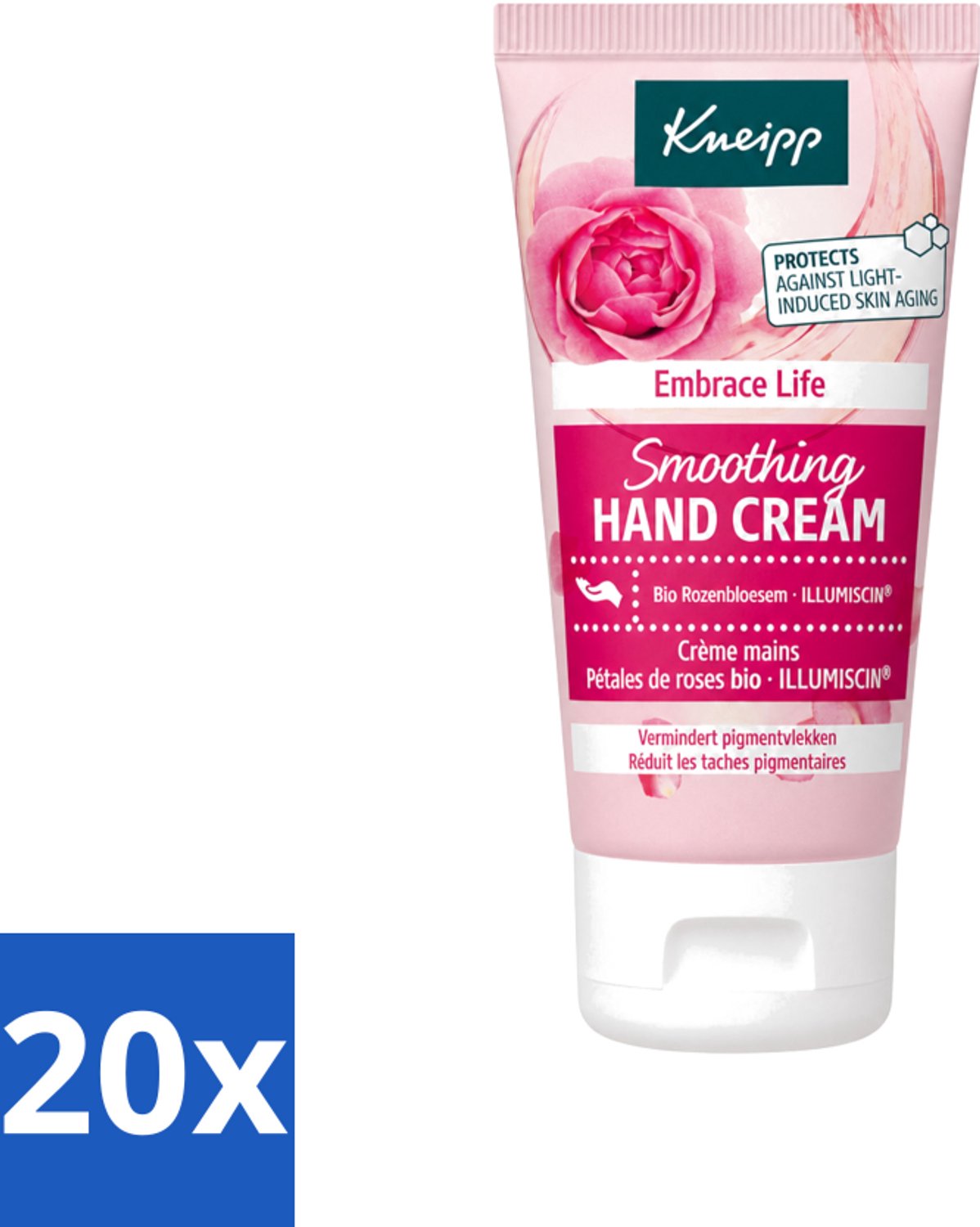 20 x Kneipp - Handcrème - Embrace Life - Anti‑Aging (ILLUMISCIN) - 50 ml - Voordeelverpakking - 20 stuks