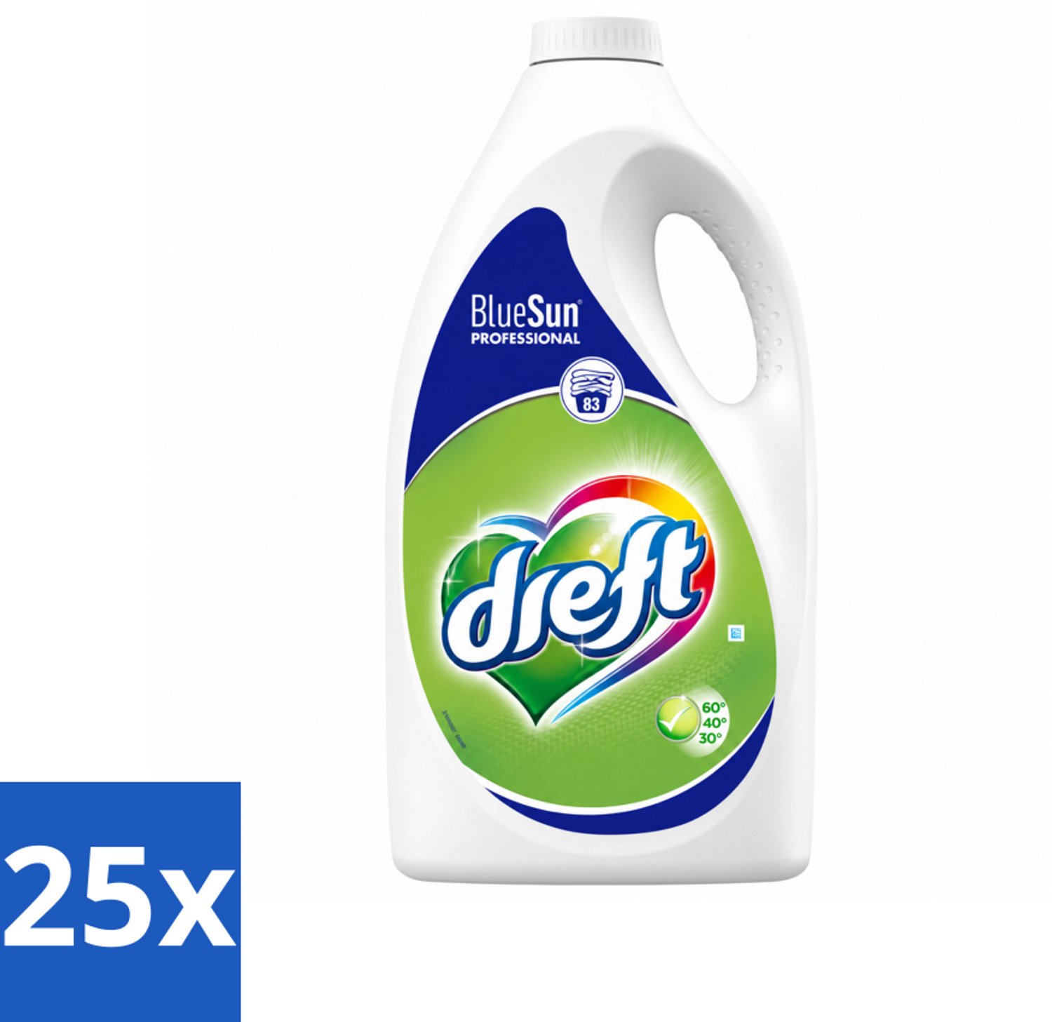 25 x Dreft - Vloeibaar Wasmiddel - Professional - Voor dagelijks gebruik - 83 Wasbeurten - Voordeelverpakking - 25 stuks