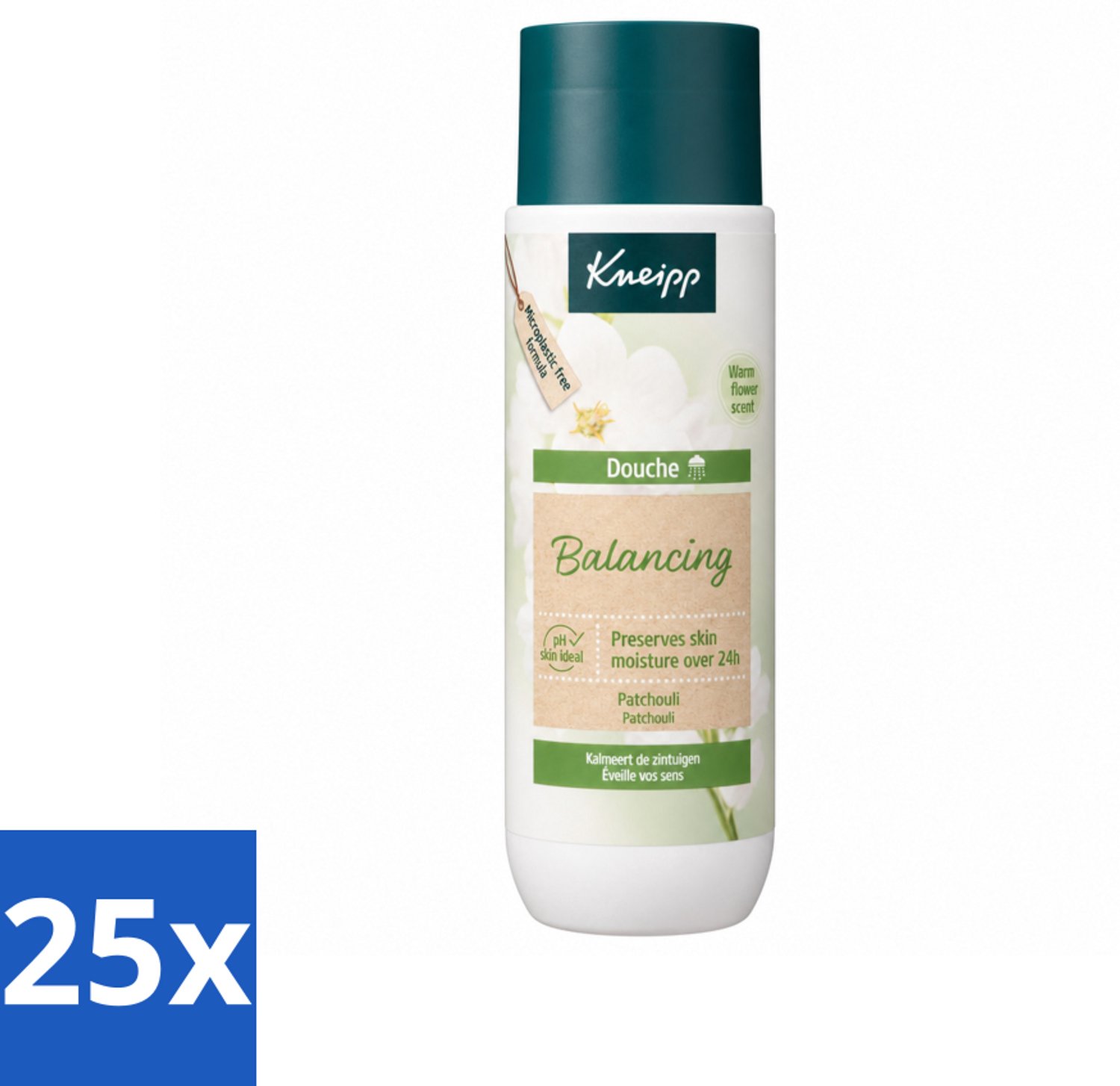 25 x Kneipp - Douchegel - Patchouli - 200 ml - Voordeelverpakking - 25 stuks