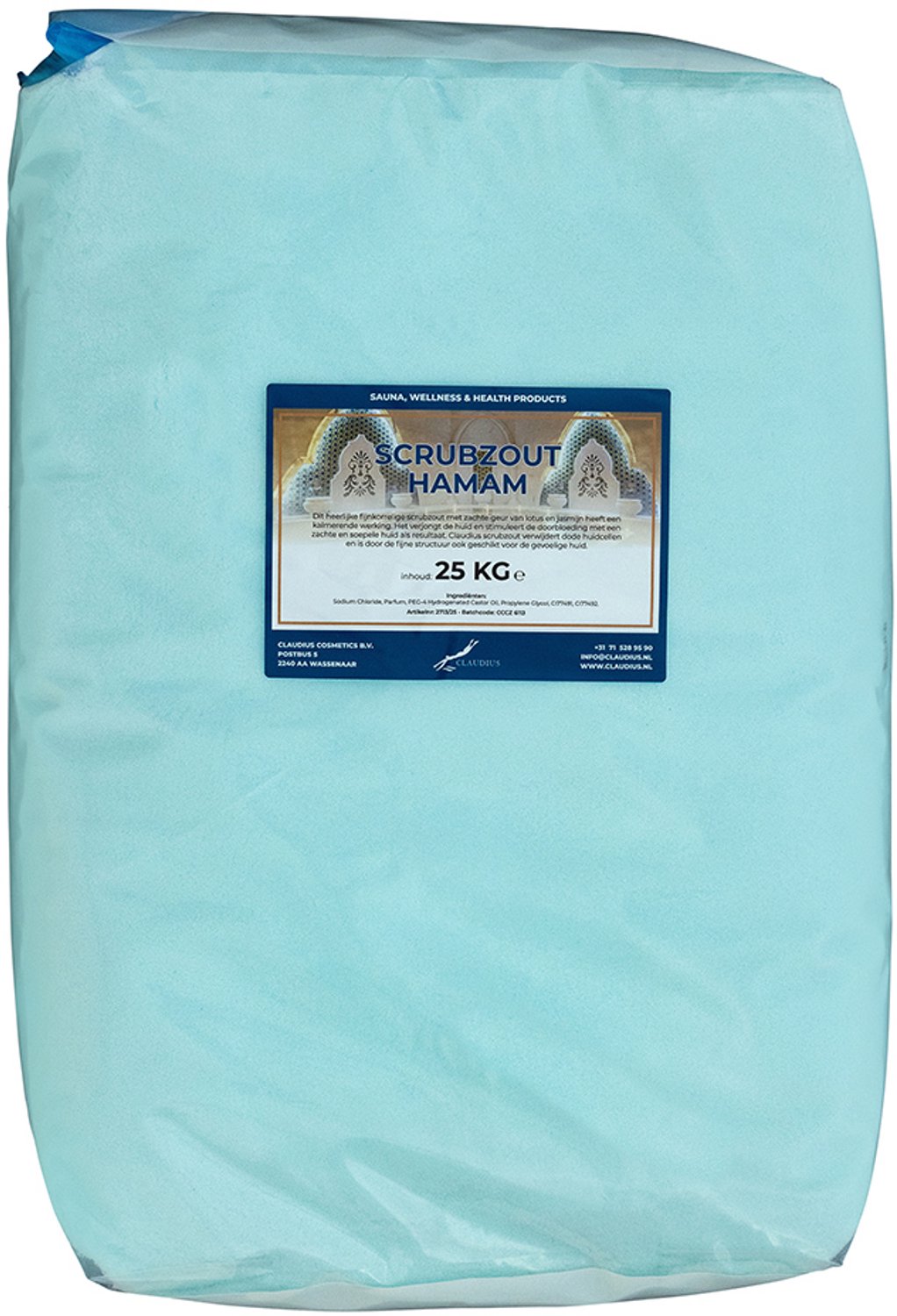 Claudius Scrubzout Hamam 25 KG - Hydraterende Lichaamsscrub - Body Scrub