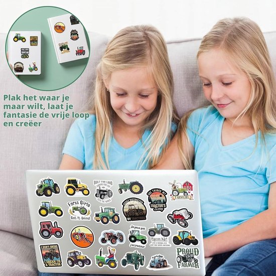 Sticker Set van 60 Waterdichte Herbruikbare Stickers voor Kinderen - Kleurrijke Decoratie voor Auto, Notitieboek, Waterfles en Laptop, Perfect als Cadeau voor School en Kinderkamer — cadeau in Spellen & Speelgoed - foto 2