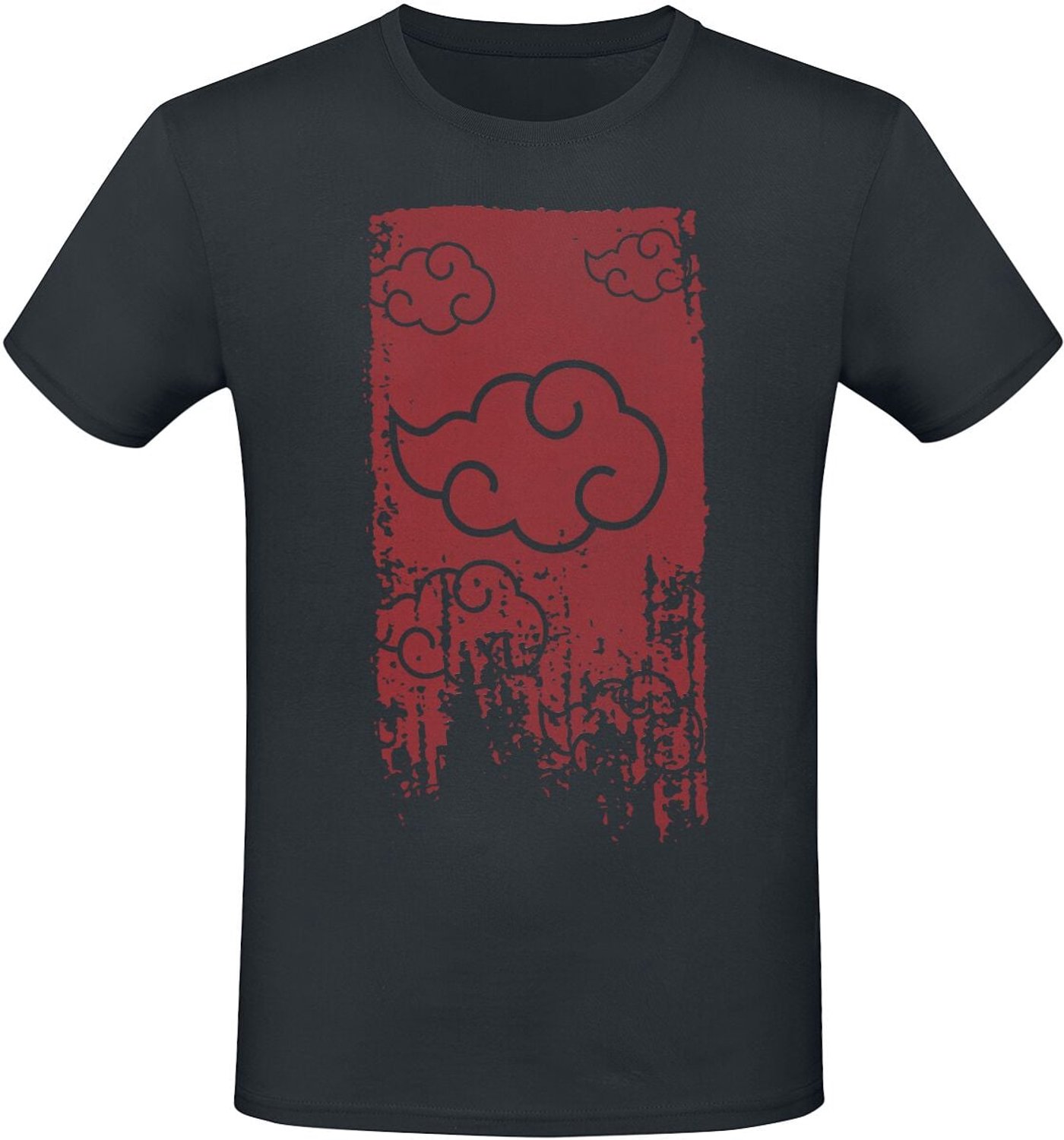 Naruto Shippuden - Akatsuki Heren T-shirt - zwart - S
