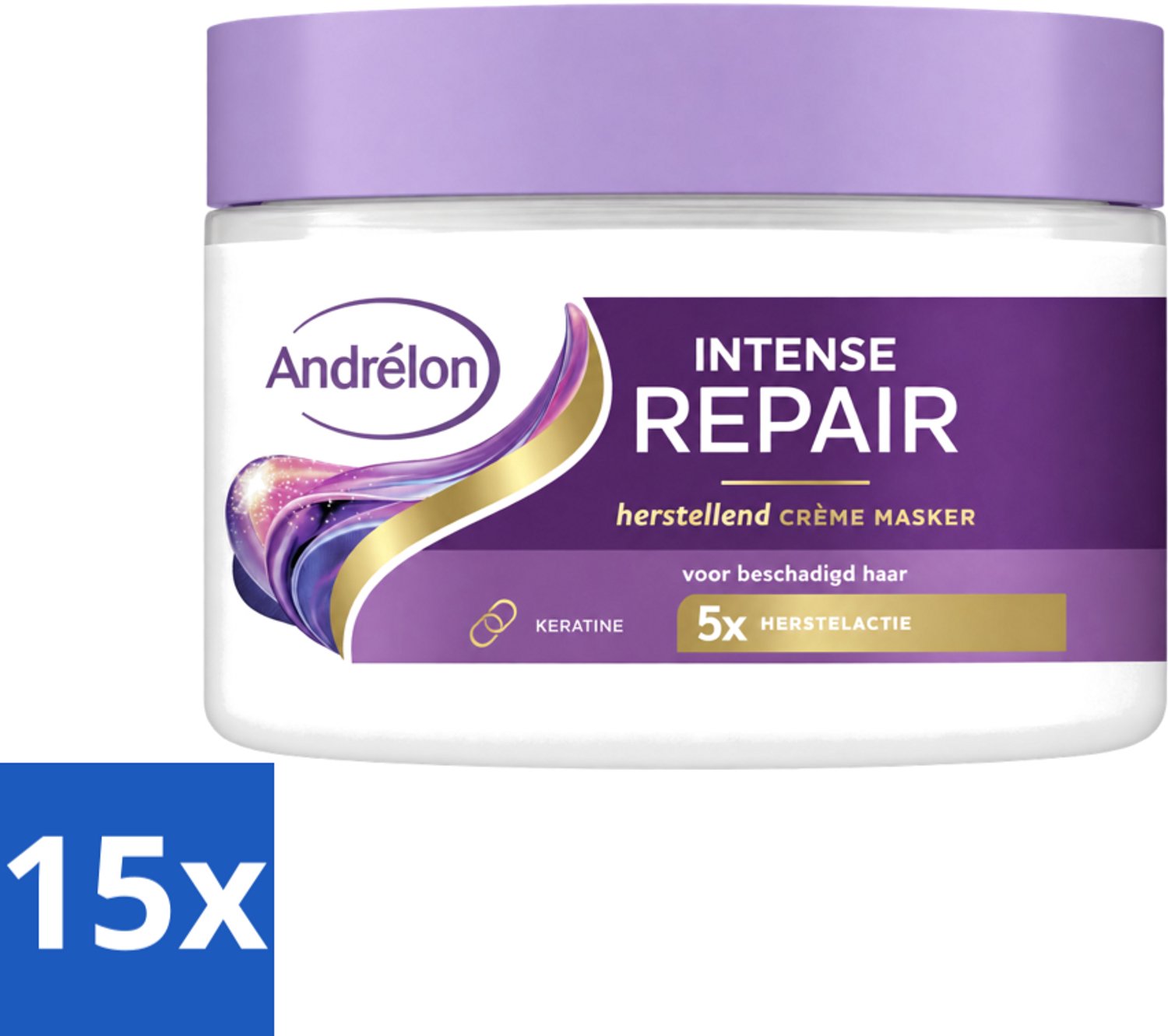 15 x Andrélon – Crème Haarmasker – Intense Repair – 300 ml - Voordeelverpakking - 15 stuks