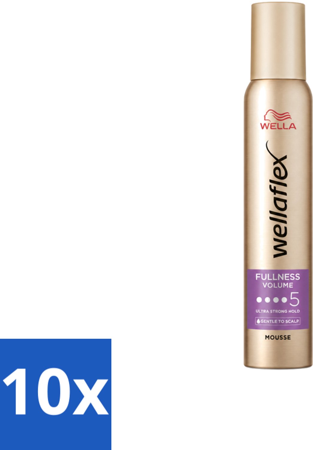10 x Wella – Flex Fullness Volume Ultra Strong – Haarmousse – 200 ml - Voordeelverpakking - 10 stuks