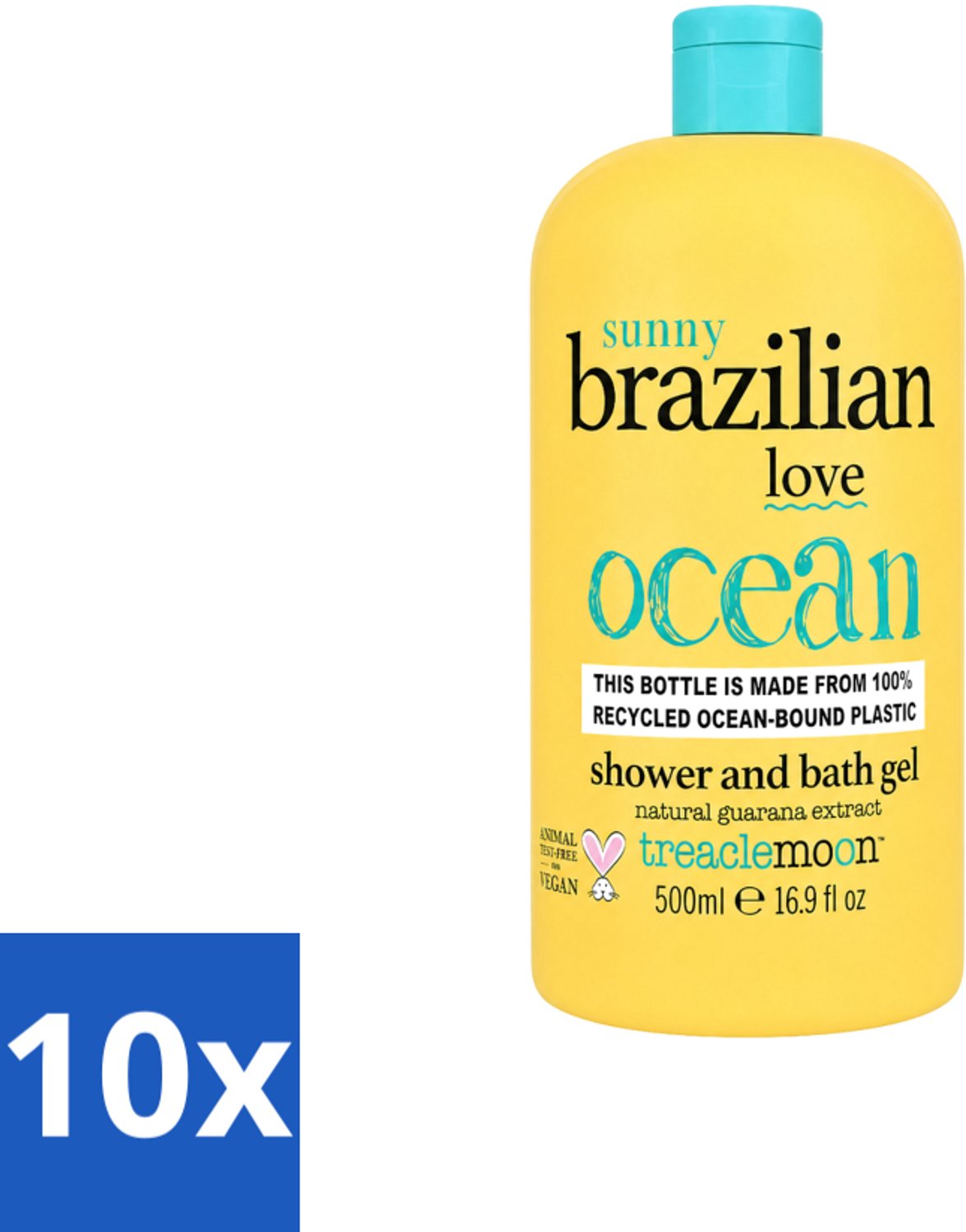 10 x Treaclemoon – Bad- & Douchegel – Brazilian Love – 500 ml - Voordeelverpakking - 10 stuks