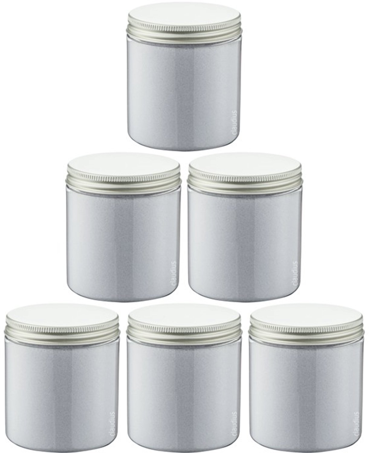 Claudius Scrubzout Lavendel 300 gram - Pot met aluminium deksel - set van 6 stuks - Hydraterende Lichaamsscrub - Body Scrub