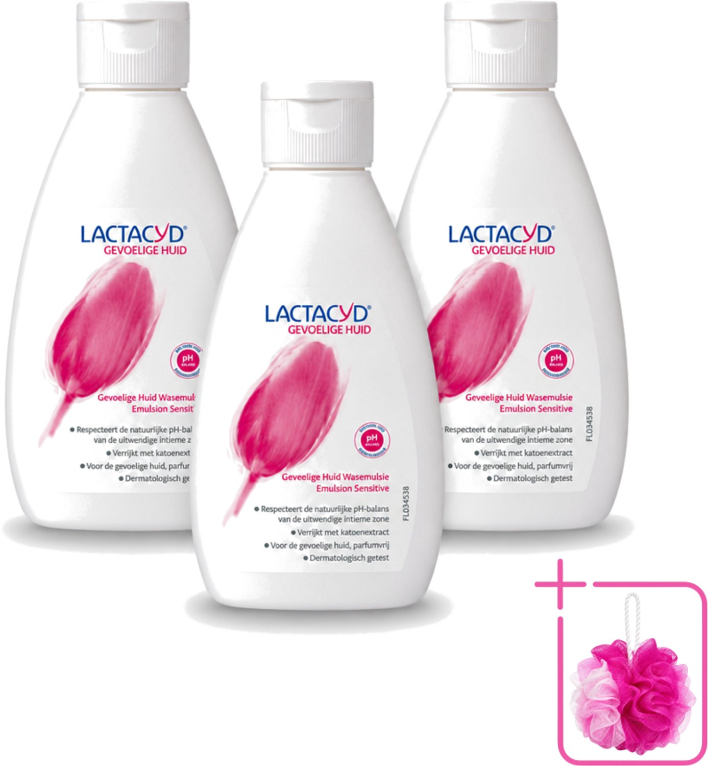 3 x Lactacyd – Sensitive – Extra Mild – 200 ml - Bulkverpakking - Gevoelige huid verzorging - Douchemop - Intieme wasemulsie