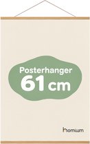 Porte-affiche (61 cm) en bois foncé avec fermeture magnétique | A1 | système de suspension d'affiche - cadre d'affiche - cadre d'affiche - clip d'affiche - support d'affiche