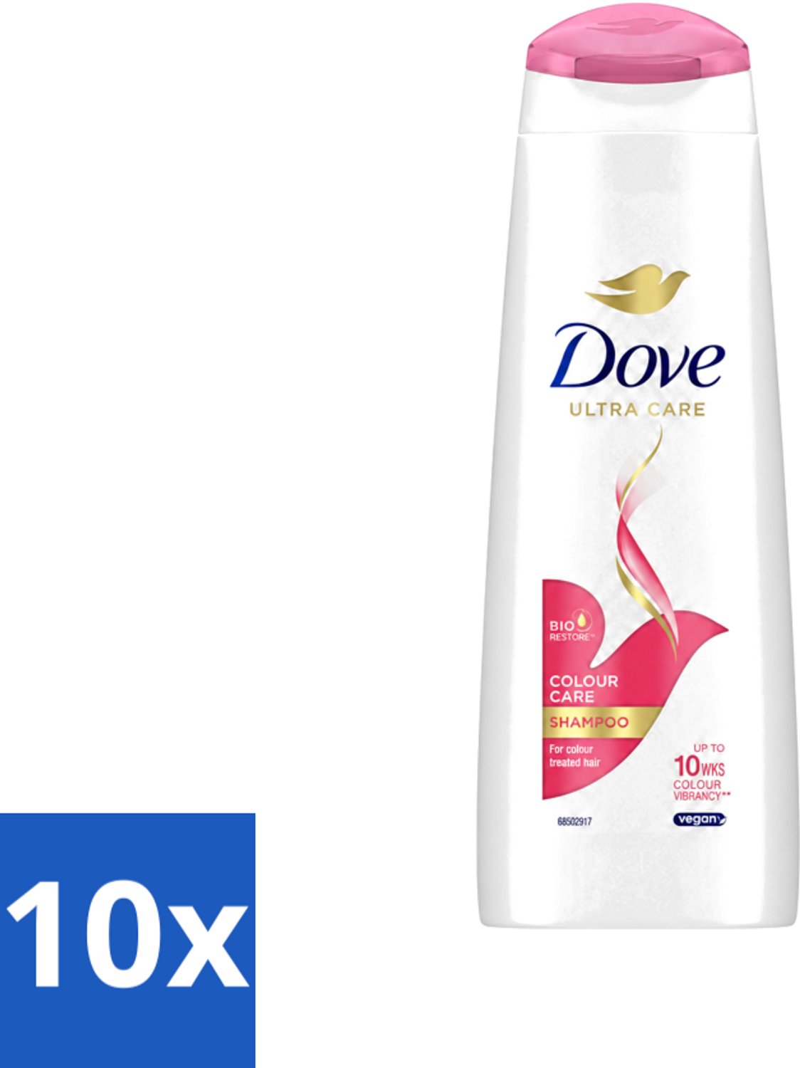 10 x Dove Ultra Care - Color Care - Shampoo - Geverfd Haar - 250 ml - Voordeelverpakking - 10 stuks