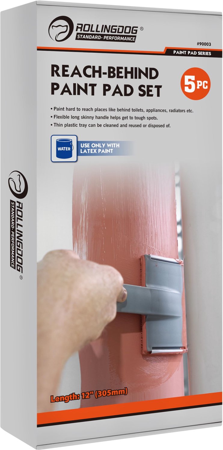 Reach-Achter Paint Pad Set 5-delig - verfpad set - veelzijdig gebruik - ideaal voor grote oppervlakken - Vemera