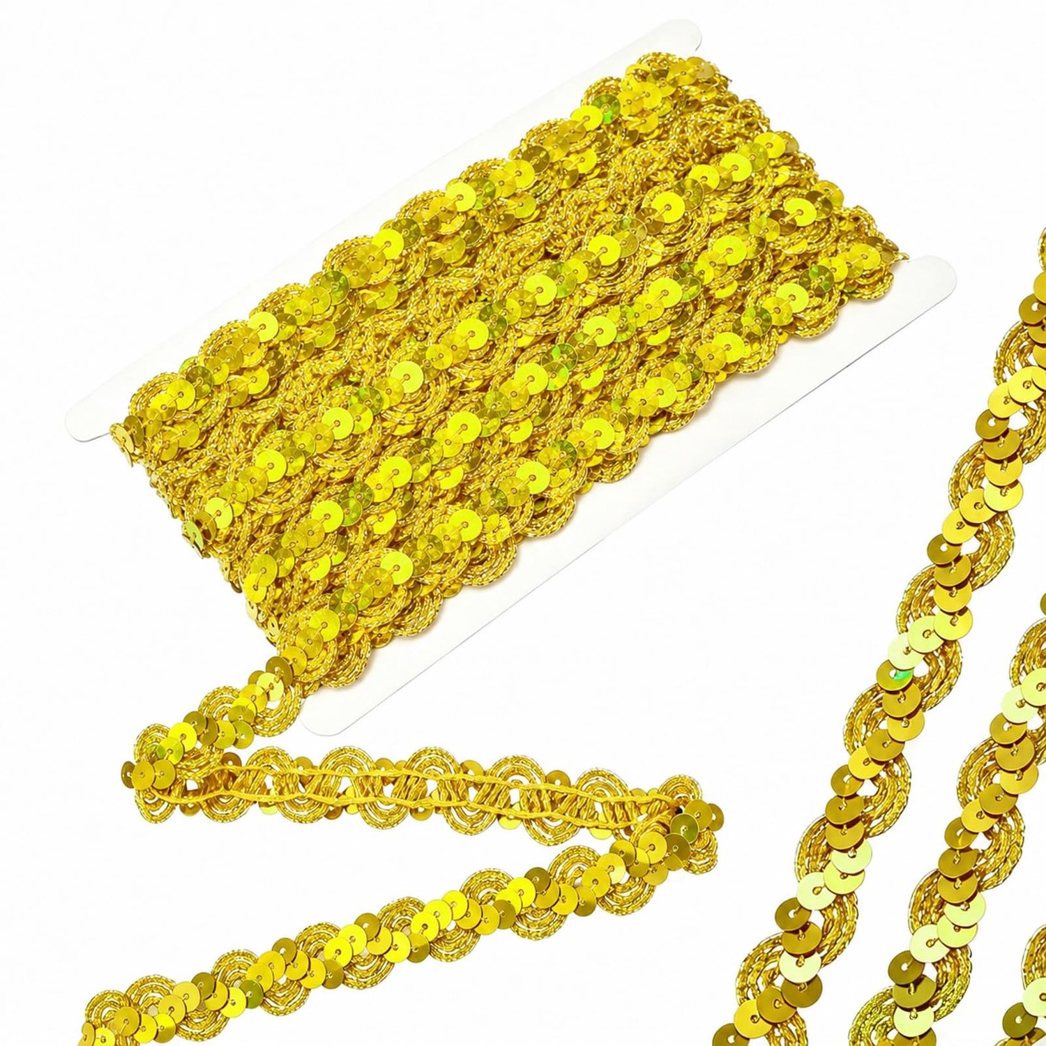 Gouden Paillettenlint van 30 m voor Decoratie