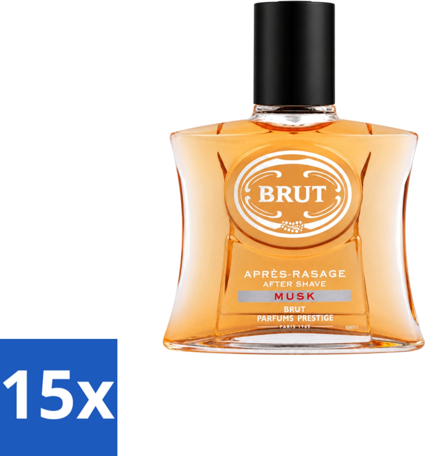 15 x Brut – Aftershave Lotion – Musk – 100 ml - Voordeelverpakking - 15 stuks