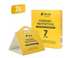 Mottenval – Verda Goods Voedselmottenval 7 stuks - Motten - Mottenvallen Voedselmotten - Meelmotten - Meelmot - Feromoonval - Meelmottenval - Voedselmot - Feromoonval - Meelmotten val - Levensmiddelenmottenval - Mottenvanger - Meelmotten kleefval