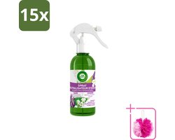 15 x Air Wick – Luchtverfrisser Spray – Active Fresh Lavendel & Lelie – 237 ml - Bulkverpakking - Luchtverfrisser - Douchemop - Geur neutraliseren