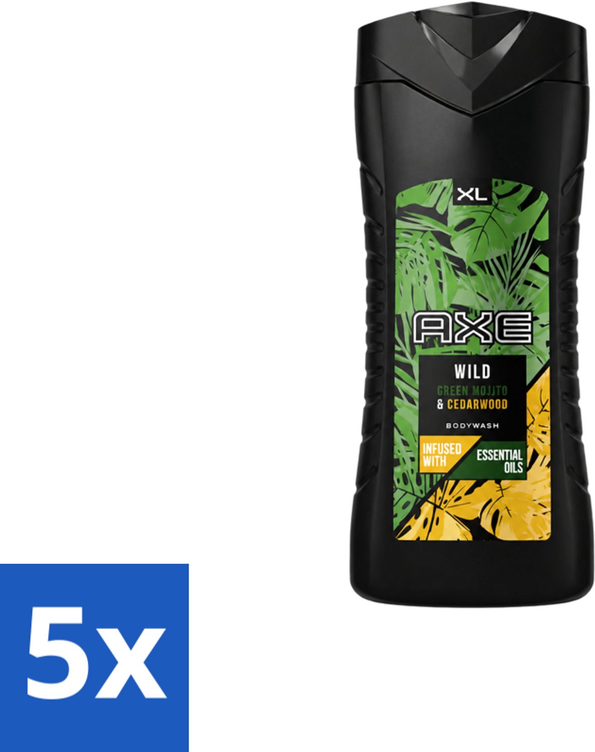 5 x AXE - Douchegel - Wild - 400 ml - Voordeelverpakking - 5 stuks