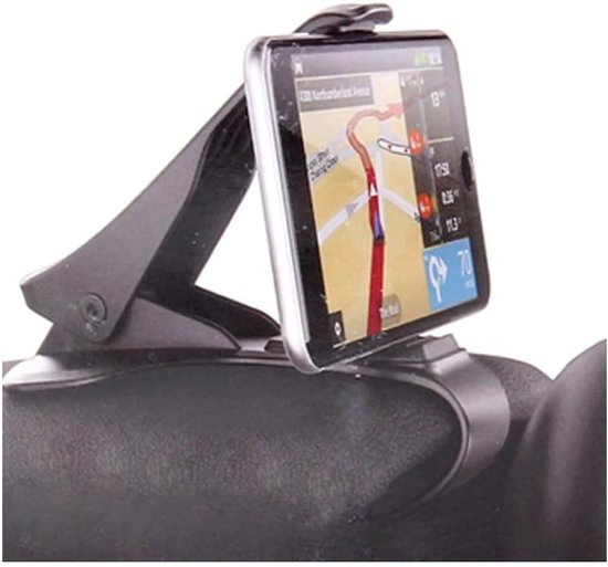 Navigation Dashboard Mobile Phone Holder Clip voor Vsmart Fusion Z (2021) - Black — afbeelding 3