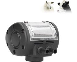 Melkmachinepulsator - Melkaccessoire - Voor veehouderij - Dubbele uitlaat - 12x8x9cm - Transparant