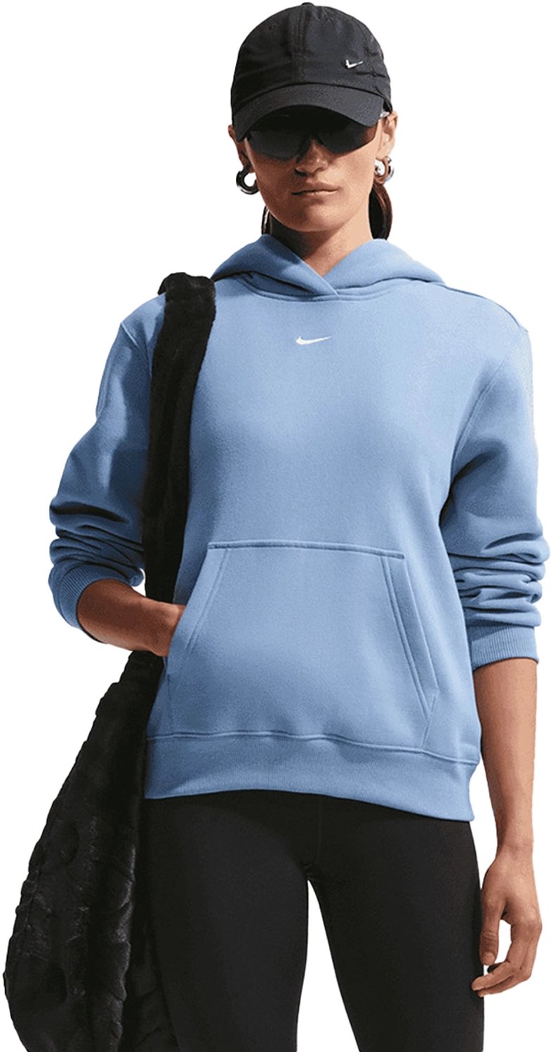 Nike w nk stdo flc mw std po hdy in de kleur . Blauw