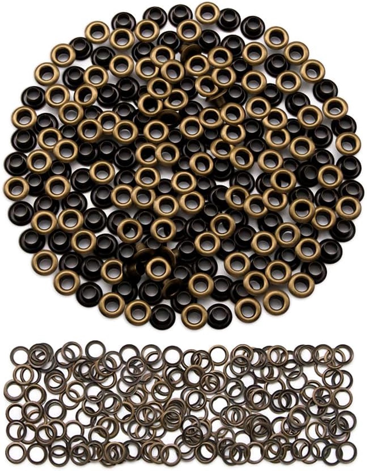 Oogjesset, 50-delige set met metalen ogen, oogje en grommet gereedschapsset, messing ogen in een set