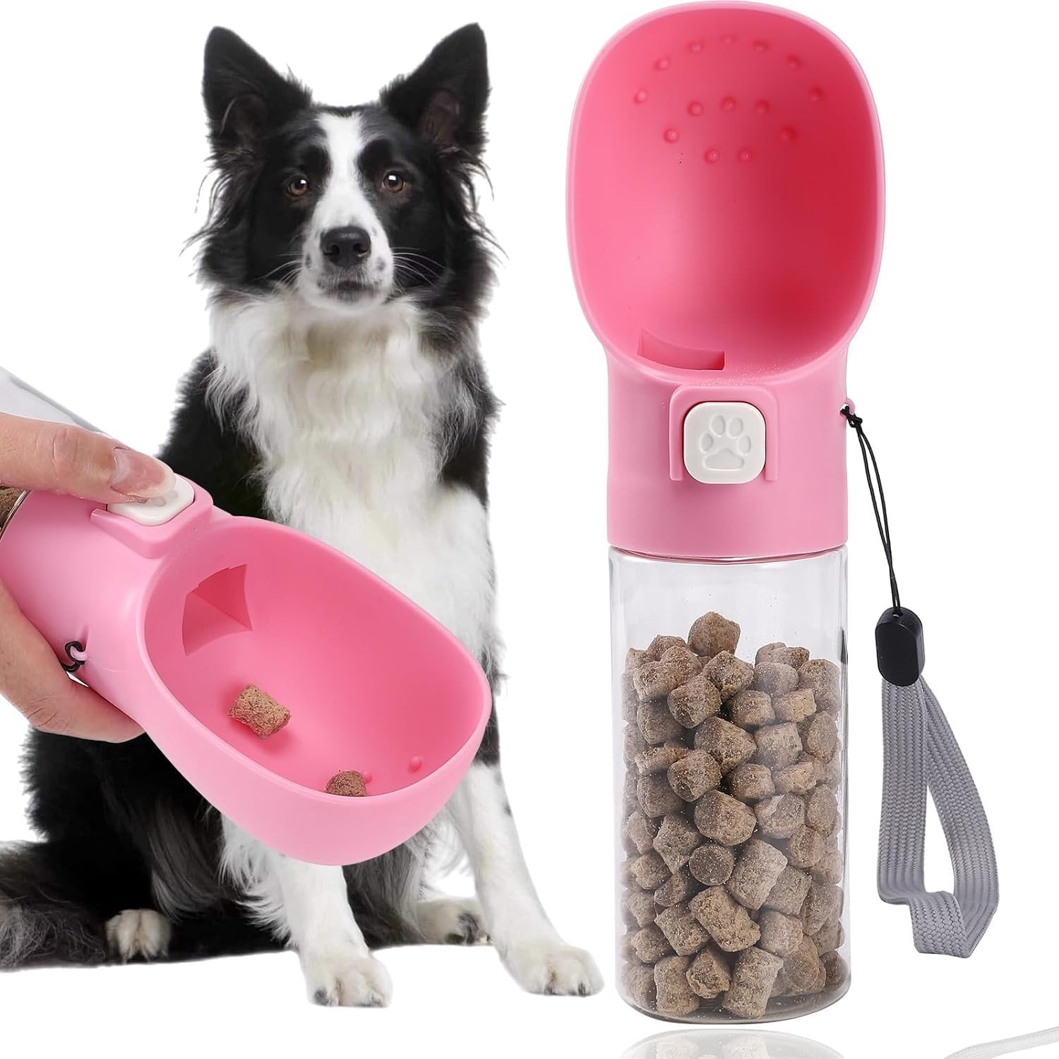 Handmatige Hondentrainingsvoeder met Clicker - Voor Hiking en Reizen