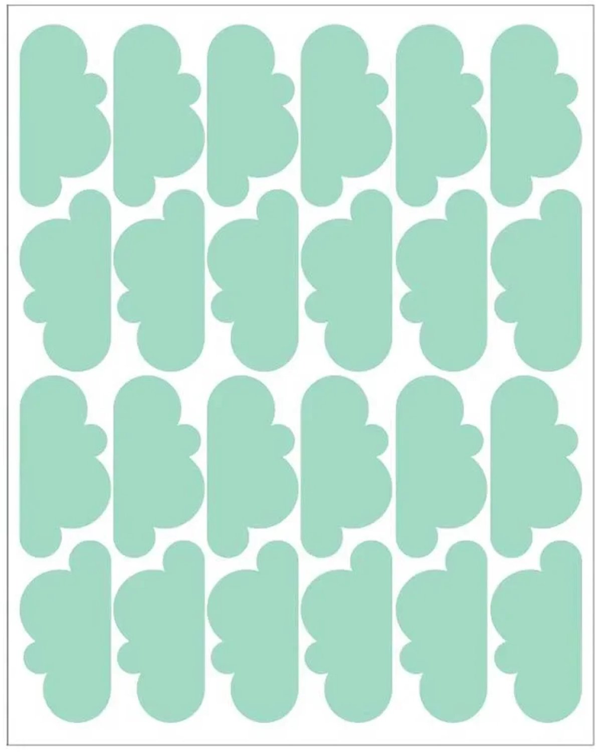 tresxics muurstickers wolken mint