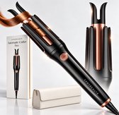 Sansbeauté Automatische Krultang met Reisetui - Keramische Haarkruller - Haarkrultang - Hair Curler - Haarstyler - Wavy Hair - Curling Iron - Krulborstel Roterend - Golvenkrultang - Wave Krultang