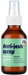 Pure Bob Anti-jeuk spray in een bruine fles met groene etiket.