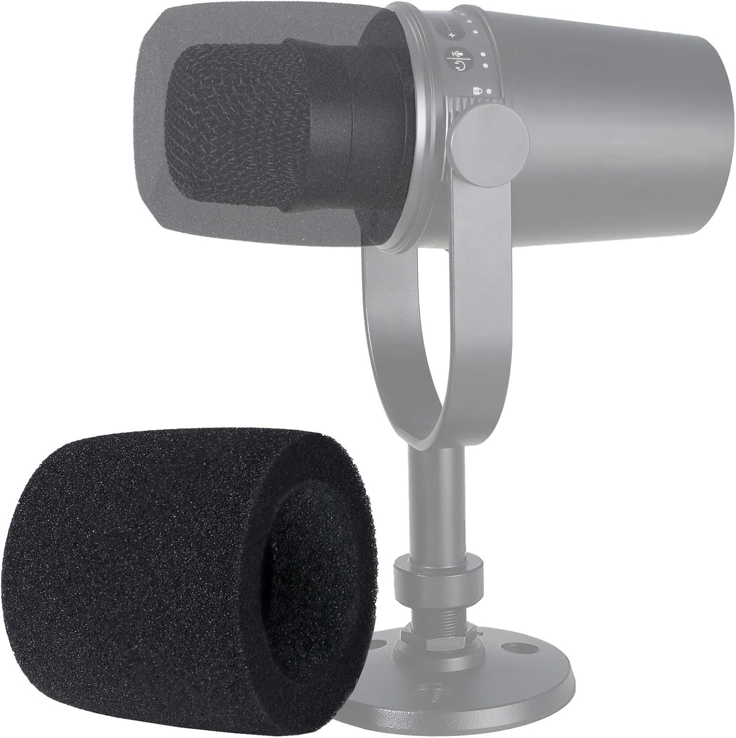Popfilter - Voorruit voor MV7 Microfoon - Blokkeert Plosives - Verbeter Geluidskwaliteit - ServiceTopper