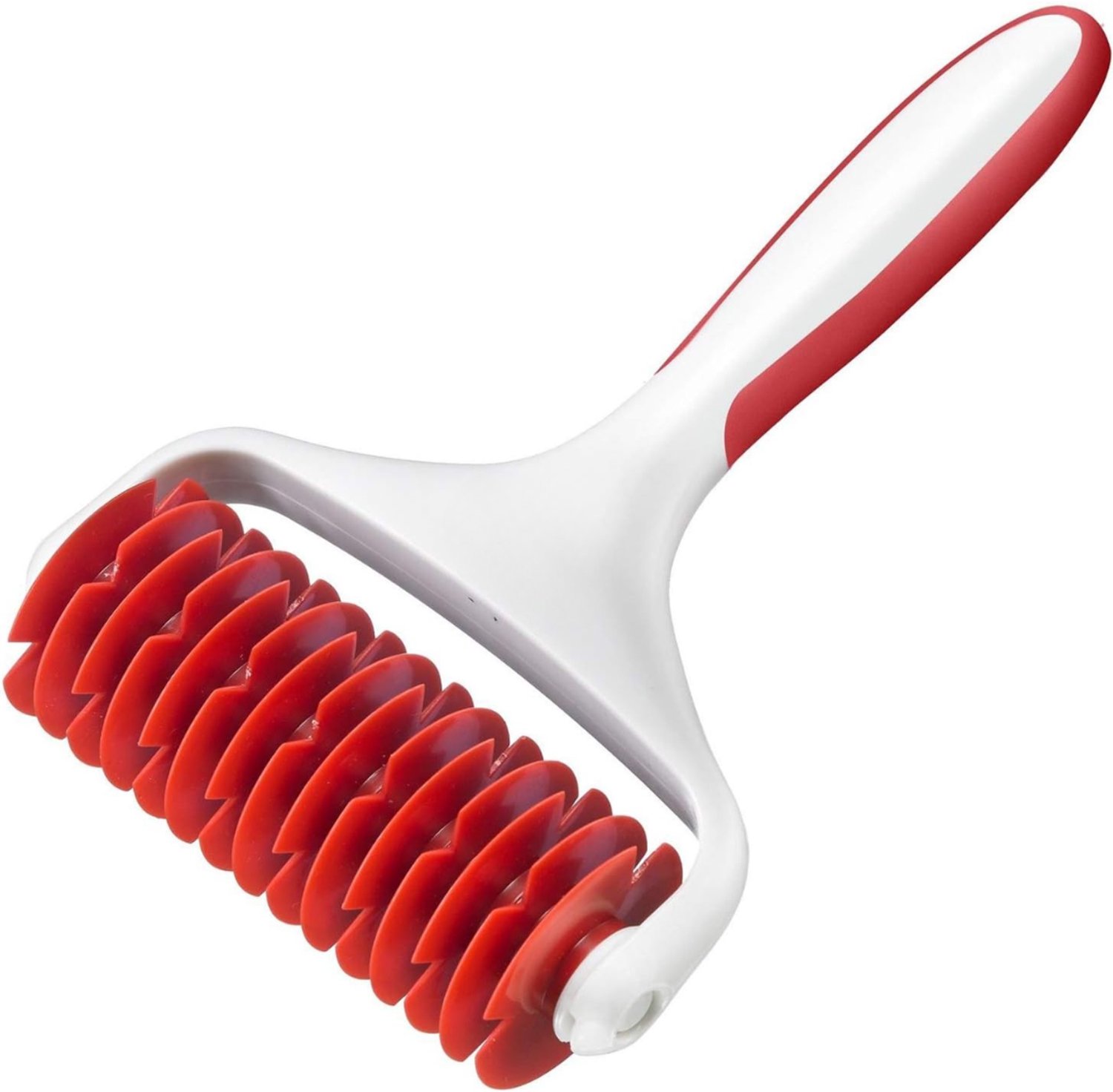 Levo® Deegsteker - Deegschraper - Deegsnijder - Wit/Rood - 20cm x 13cm x 5cm; 111g