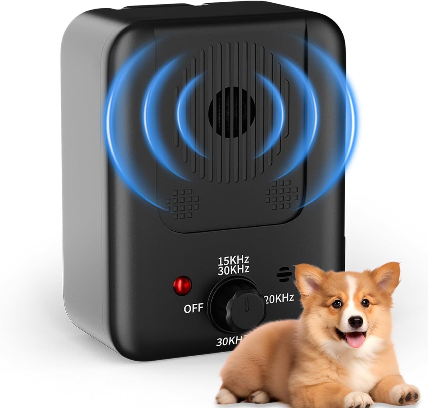 Apparaat voor honden - 2026 Upgrade - 3 modi - Ultrasoon - 50 voet bereik - Oplaadbaar - Automatisch - Voor grote, middelgrote en kleine honden