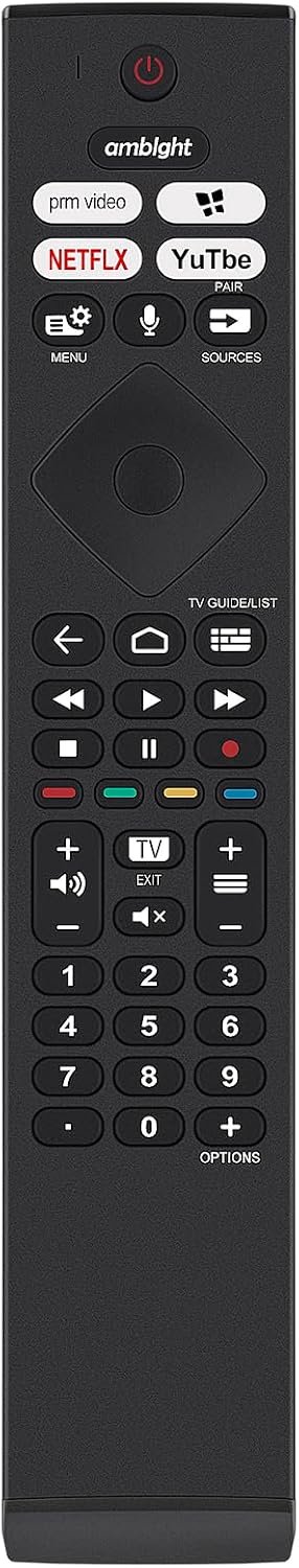 spraakvervangende afstandsbediening - YKF474-B015 - compatibel met Philips 4K OLED Smart TV - gebruiksgemak - m-winkel