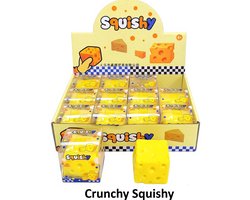 Crunching Squishy Kaas – Crunchy Knisperende Kaasblokje Fidget Toy – Stressbal – 1 stuk