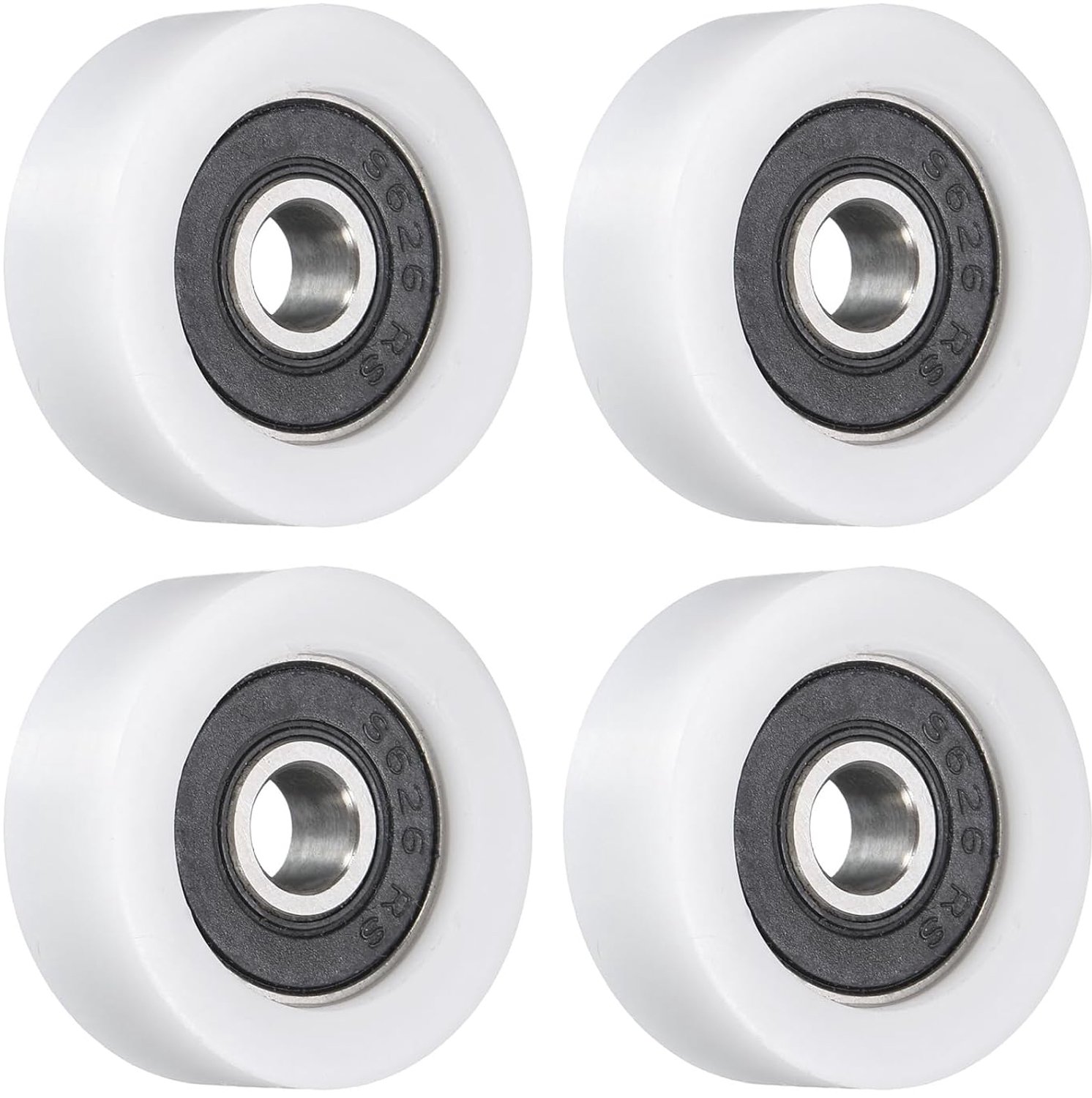 Rollen-Idler-Lagerrolle 6x26x10mm - POM-materiaal - Trillings- en geluidsreductie - Meubelaccessoires - 4 stuks - ServiceTopper