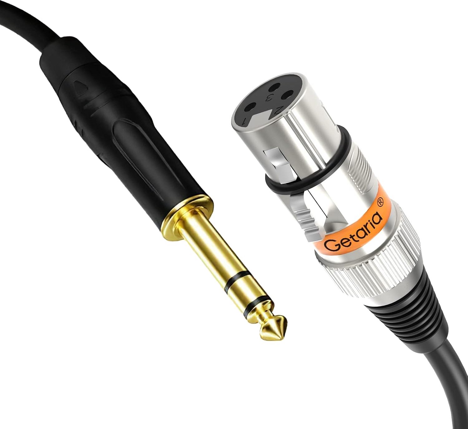 XLR naar 1/4 TRS-kabel 3ft - gebalanceerd - voor microfoons en luidsprekers - ServiceTopper