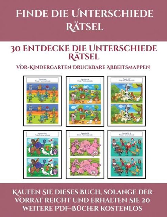 VorKindergarten Druckbare Arbeitsblatter (Finde Die Unterschiede