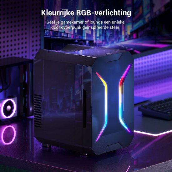 Puluomis 4L Mini koelkast - Koelen & Verwarmen - DC 12/24V & AC 220-240V - Zwart — afbeelding 3